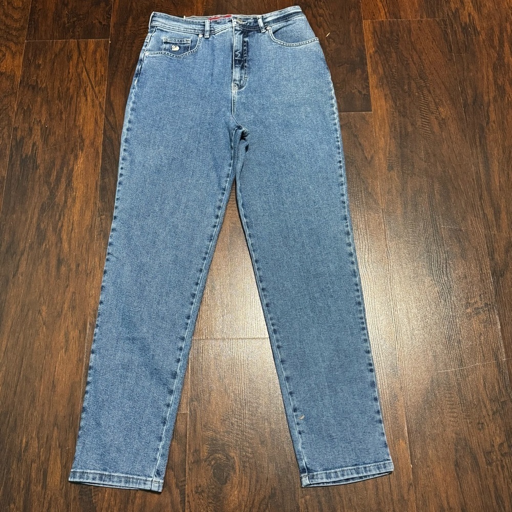 Gloria Vanderbilt Original Stretch Jeans Classic Fit High Rise Blue Jeans 12